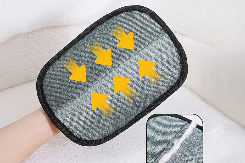 Gants Brosse Anti-Poils pour Animaux -Elimination des Poils pour Chiens et Chats